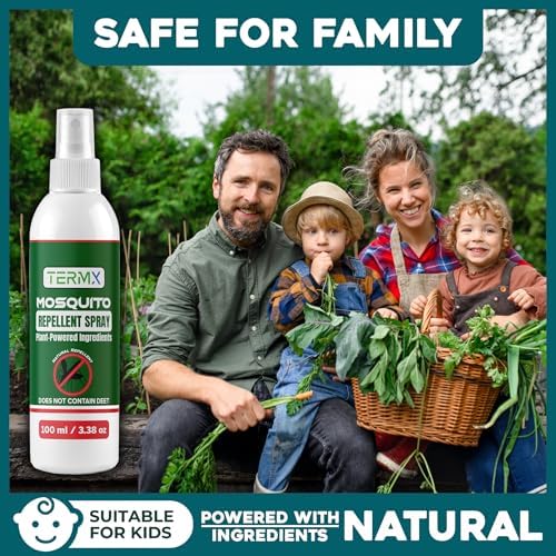 Termx Spray Repelente Natural de Mosquitos TwinPack 2 X 6.75 oz Sin DEET, Tamaño Viaje, Aroma a Eucalipto Limón, Para Mosquitos y Moscas - imagen 8