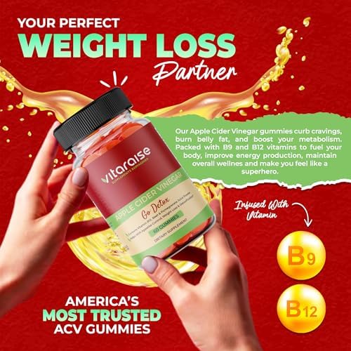 Gomitas de Vinagre de Sidra de Manzana - ACV con Madre para Pérdida de Peso - Apoyo Digestivo y Detox - 1000mg - Keto - Veganas, Sin OGM, Sin Gluten - imagen 3