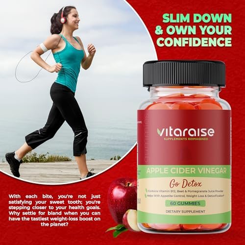 Gomitas de Vinagre de Sidra de Manzana - ACV con Madre para Pérdida de Peso - Apoyo Digestivo y Detox - 1000mg - Keto - Veganas, Sin OGM, Sin Gluten - imagen 4