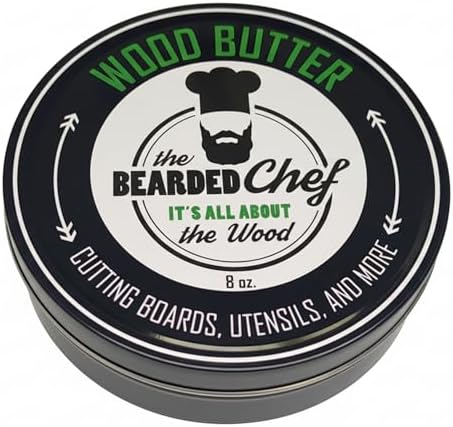 Cera para Tabla de Cortar de Madera 8oz - Acondicionador Seguro para Utensilios de Madera - Aceite Mineral y Cera de Abejas - Restaura y Protege - imagen 1