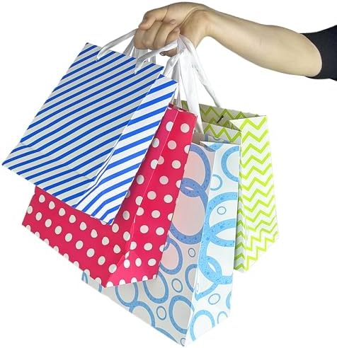 MUMULULU 28 Piezas de Bolsas de Regalo en 4 Tamaños y 14 Papeles de Seda en 7 Colores, Perfectas para Cumpleaños, Bodas y Fiestas - imagen 4