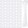 Trampa de Pelusa para Lavadora de 40 Piezas, Filtro de Malla de Nylon con 40 Cables Sujetadores para Atrapar Pelusa y Suciedad - imagen 1
