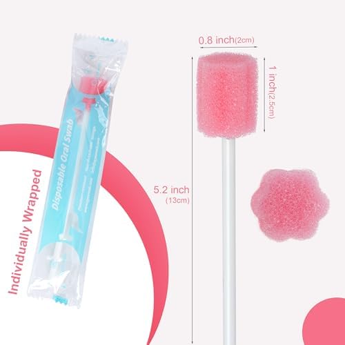 Hisopos de Cuidado Oral Seguro 100 PZS, Hisopos Protectores de Encías para Personas Mayores, Envase Individual - imagen 2