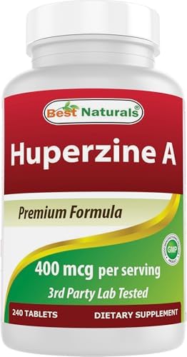 Best Naturals Huperzina A 400 mcg por Porción - 240 Tabletas, Sin Gluten y No OGM - imagen 1