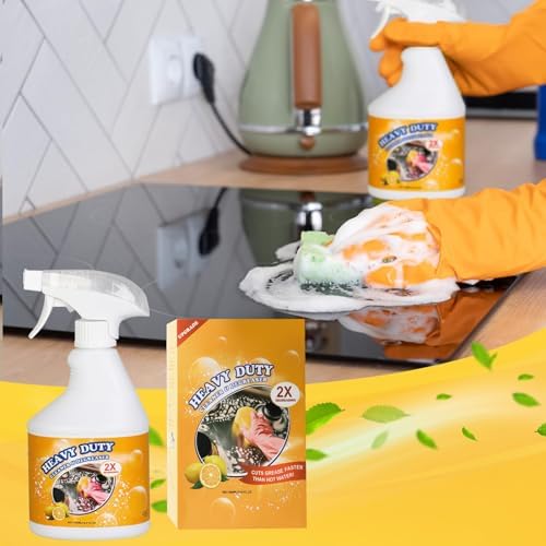 Spray Limpiador de Aceite para Cocina 16.9 Fl Oz, Desengrasante y Quitamanchas Multiusos para Cocina, Espuma Limpiadora Pesada - imagen 5