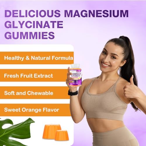 Suplemento de Gominolas de Glicinato de Magnesio para Adultos, con L-Treonato, Ashwagandha y Vitamina B6 - Sueño, Relajación, Energía, Vegano, Sin - imagen 7