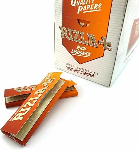 Papel para enrollar cigarrillos Rizla de regaliz - Paquete de 10 unidades - imagen 1