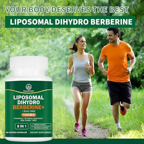 Suplemento de Dihidroberberina VITACRLLYNMN 1600MG con Canela - Super Berberina 8 en 1, 60 Cápsulas - imagen 6