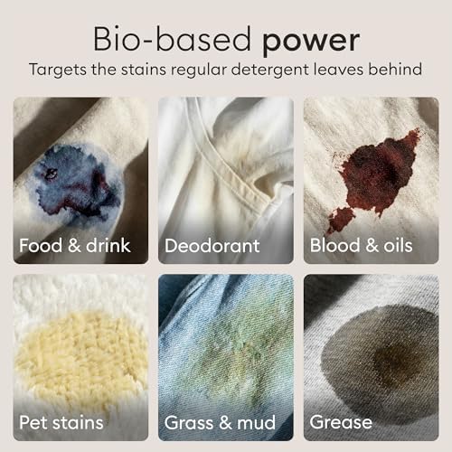 Vove Bio Aditivo Enzimático para Lavado - 80 Cargas 6x Polvo Quitamanchas de Oxígeno - Sin Fragancia para Piel Sensible - Limpieza Eficaz para - imagen 3
