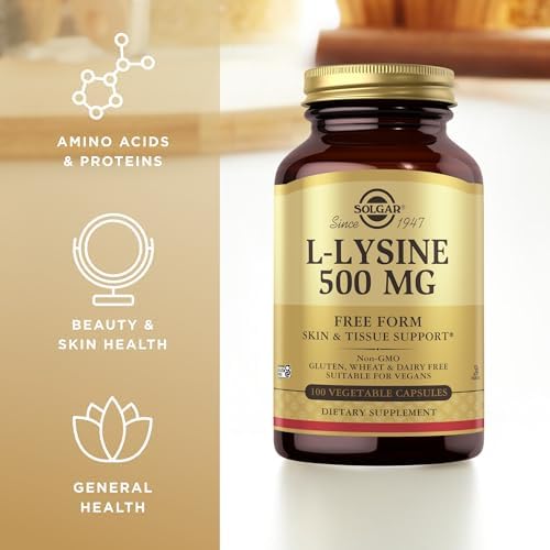Solgar - Cápsulas Vegetales de L-Lisina 500 mg - 100 Unidades - imagen 4