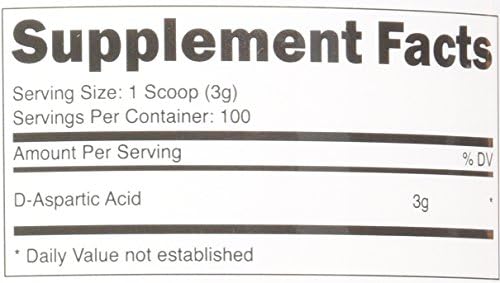 Nutricost Ácido D-Aspártico (DAA) en Polvo 300g - Ácido D Aspártico Puro - imagen 7