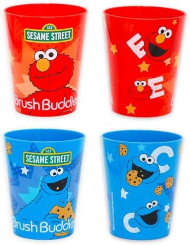 Set de Cepillos de Dientes y Tazas de Plaza Sésamo para Niños - Paquete de 6 Piezas con Cepillos de Big Bird, Tazas de Cookie Monster, Stickers y Más - imagen 3