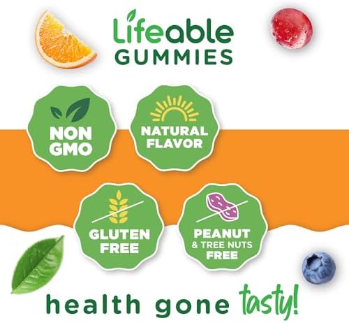 Gomitas de Calcio Lifeable con Vitamina D3 | 500 mg de Calcio y 1000 IU de D3 | Suplementos para Huesos | 60 Gomitas para Hombres y Mujeres - imagen 4