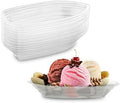Barcas Desechables de Plástico Transparente MT Products para Banana Split de 12 oz - Tazones para Sundae de Helado (Paquete de 15) - Hecho en EE. UU. - imagen 1