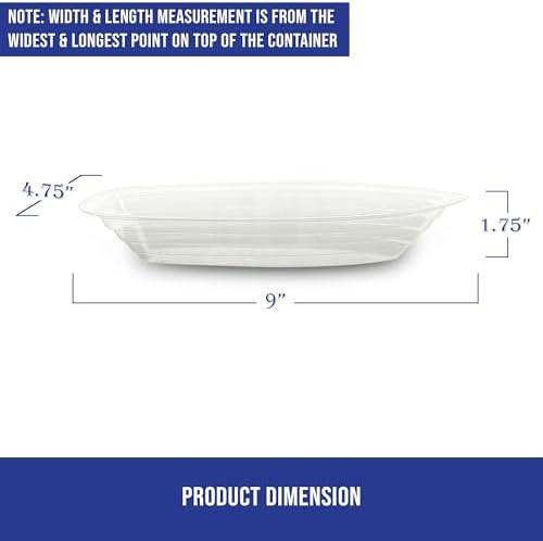 Barcas Desechables de Plástico Transparente MT Products para Banana Split de 12 oz - Tazones para Sundae de Helado (Paquete de 15) - Hecho en EE. UU. - imagen 2
