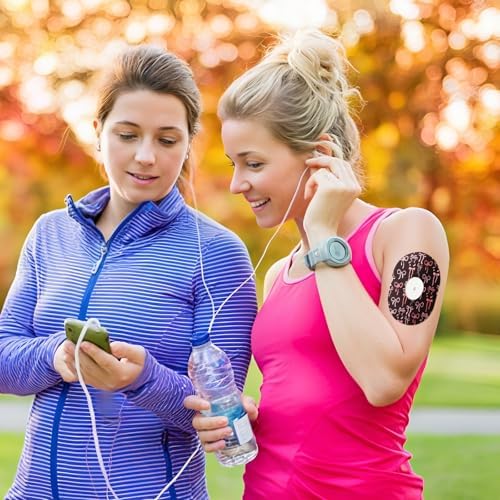 Paquete de 40 Cubiertas Transpirables para Sensor Compatibles con Dexcom G7, Parches Adhesivos Coquette Rosa con Moño, Impermeables y Flexibles, - imagen 3