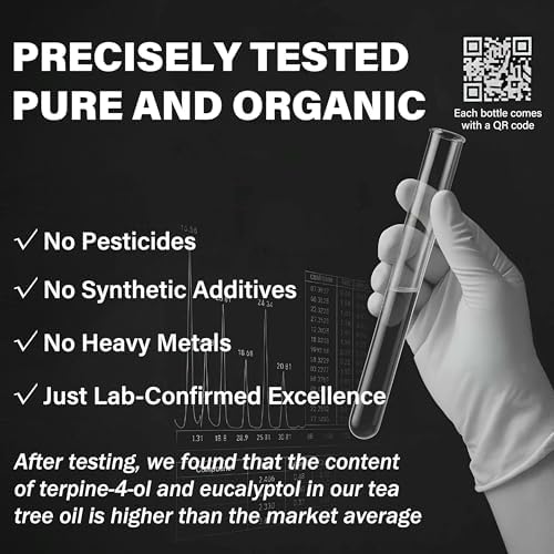 Aceite Esencial de Árbol de Té Australiano Melaleuca Alternifolia | Orgánico USDA, 100% Puro, Natural | Para Piel, Cabello, Pies, Uñas, Cuero - imagen 3