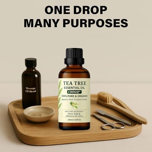 Aceite Esencial de Árbol de Té Australiano Melaleuca Alternifolia | Orgánico USDA, 100% Puro, Natural | Para Piel, Cabello, Pies, Uñas, Cuero - imagen 8