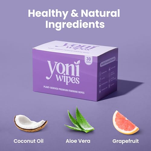 Toallitas Yoni - 30 Piezas, Toallitas Femininas Biodegradables y Desechables, Equilibrio de pH, Aloe Vera y Vitamina E, Envueltas Individualmente - imagen 5