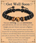 Regalos de Recuperación EFVISD para Hombres Después de Cirugía - Pulsera de Piedra Natural Inspiracional para Sentirse Mejor - imagen 1