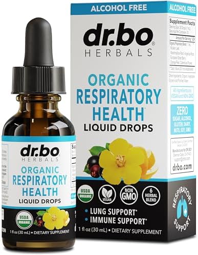 Gotas Detox de Pulmón - Suplementos Orgánicos para la Salud Respiratoria, Limpieza Herbal de Pulmones con Extracto de Mullein y Sábila, 1 oz - imagen 1