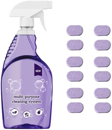 Limpiador en Spray para Hornos, Limpiador Multiusos con Tabletas Concentradas, Ideal para Cocina y Baño (1 Botella + 12 Piezas) - imagen 1