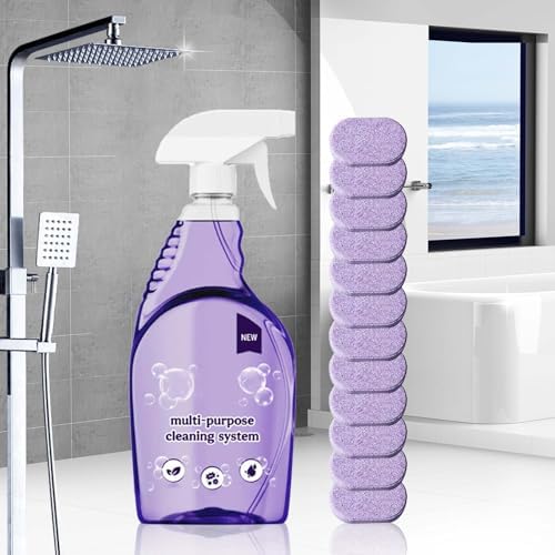 Limpiador en Spray para Hornos, Limpiador Multiusos con Tabletas Concentradas, Ideal para Cocina y Baño (1 Botella + 12 Piezas) - imagen 2