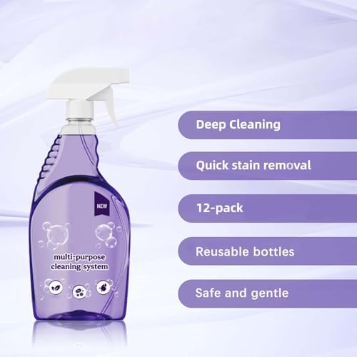 Limpiador en Spray para Hornos, Limpiador Multiusos con Tabletas Concentradas, Ideal para Cocina y Baño (1 Botella + 12 Piezas) - imagen 4