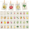 Eaasty 77 Pzs Decoraciones para Baby Shower con Tarjetas de Hitos del Embarazo, Frutas y Verduras, Accesorios para Fotos de Anuncio de Embarazo - imagen 1