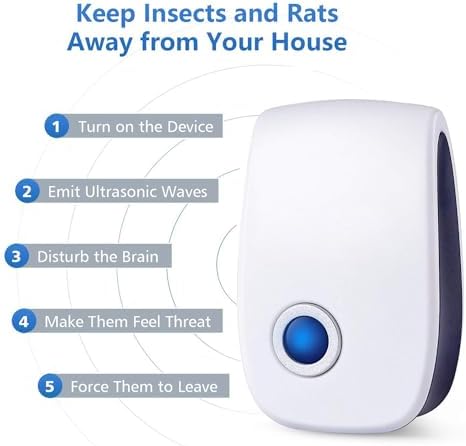 Repelente Ultrasónico de Plagas Pestlab, Control de Insectos para Casa, Garage, Hotel y RV, 6 Piezas, Efectivo contra Ratones, Cucarachas, Arañas y - imagen 3