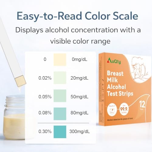 Tiras de Prueba de Alcohol para Leche Materna, Detecta Alcohol en 2 Minutos, Rápidas y Fáciles de Usar para Mamás Lactantes (Paquete de 12) - imagen 4