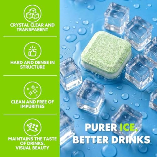Tabletas Limpiadoras para Máquinas de Hielo Blue Fresh - 28 Piezas, Seguras para Níquel, Eliminación de Escala para Fabricadores de Hielo Portátiles - imagen 3
