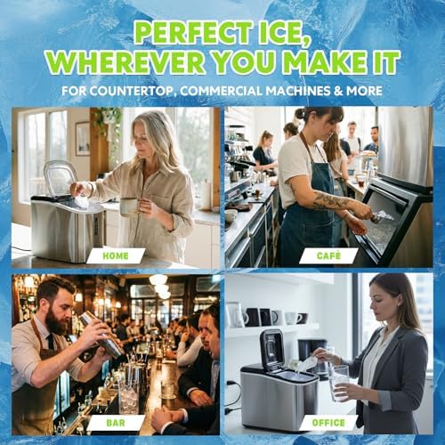 Tabletas Limpiadoras para Máquinas de Hielo Blue Fresh - 28 Piezas, Seguras para Níquel, Eliminación de Escala para Fabricadores de Hielo Portátiles - imagen 5