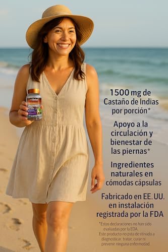 Betel Natural Premium Castaño de Indias 1500 mg para la Circulación - 90 Cápsulas - imagen 5