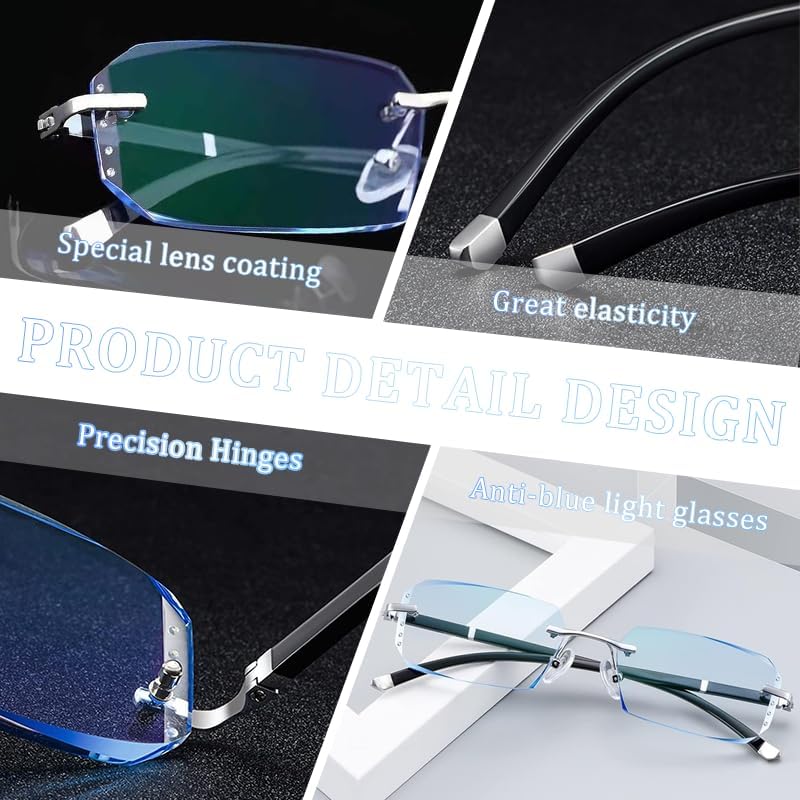 Gafas Clarity, Gafas con Filtro de Luz Azul, Ajuste Automático Unisex, Alivian la Fatiga Ocular por Pantallas, Incluye Estuche Elegante - imagen 4