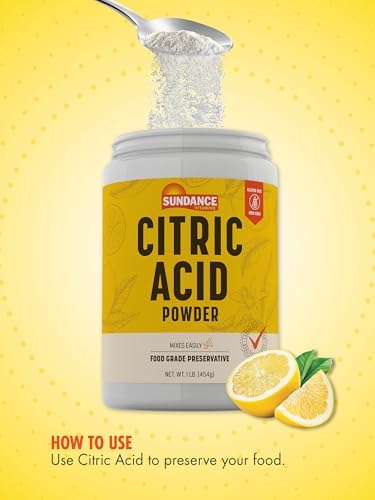 Sundance Polvo de Ácido Cítrico de Grado Alimenticio | 1 lb | Mezcla Fácilmente | Suplemento Vegetariano, No OGM y Sin Gluten - imagen 4