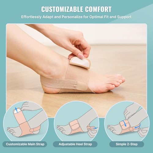 Faja de Soporte Invisible Fit Geno – Manga Antideslizante para Arcos Caídos y Pies Planos - imagen 4