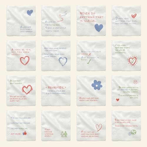 Notas de Almuerzo Tiny Truths para Niños - 50 Afirmaciones Motivacionales para la Inteligencia Emocional en Servilletas de Papel Suave de 3 Capas - imagen 8