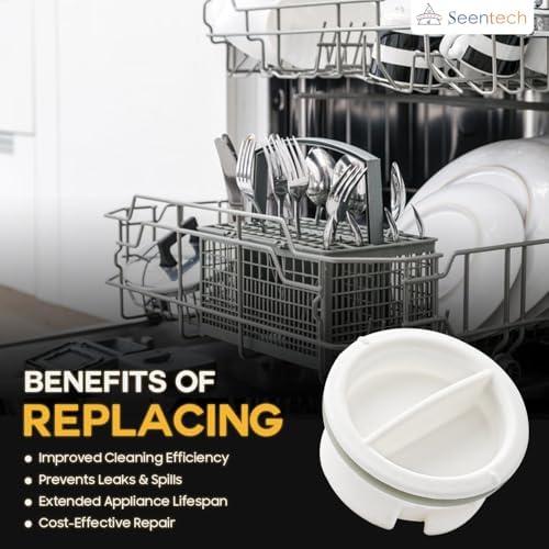 Tapa de Enjuague para Lavavajillas Seentech 154388801 – Compatible con Frigidaire, Kenmore, Crosley, Reemplaza AP2109579, 890363, 154388802 - imagen 5