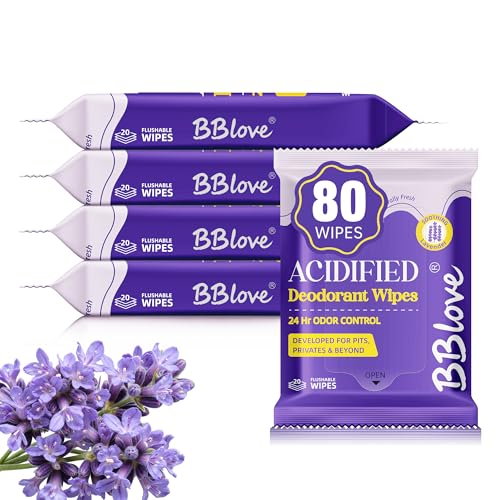 Toallitas Corporales BBlove Acidificadas - Control de Olores 24H, pH Balanceado para Axilas y Cuerpo, Sin Aluminio, Fórmula Amigable con la Piel, 80 - imagen 1