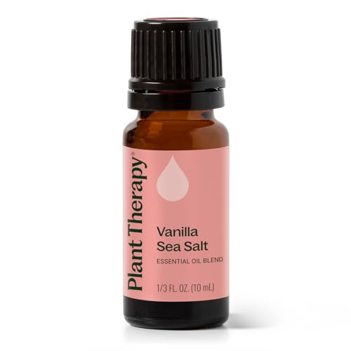 Mezcla de Aceite Esencial de Sal Marina y Vainilla Plant Therapy 10 mL (1/3 oz) 100% Puro, Natural y Relajante para Aromaterapia - imagen 1