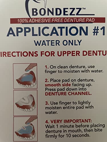 Pads Adhesivos para Dentaduras Bondezz | Dentadura Superior | Paquete de 30 | Ajuste Seguro y Cómodo | Sin Pegamento | Succión Todo el Día | - imagen 2