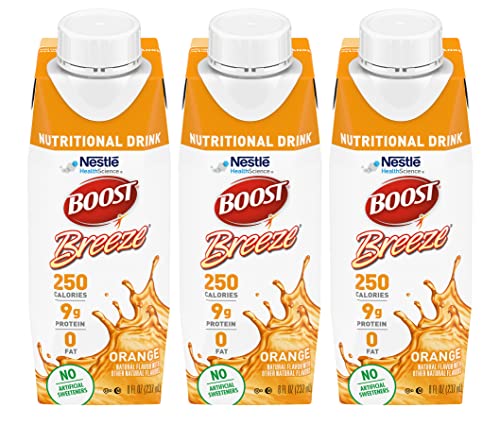 Bebida Nutricional Boost Breeze (8 Fl Oz, Paquete de 3, Sabor Naranja) - imagen 1
