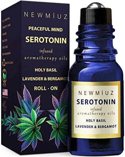 Roll-On de Aceites Esenciales Calmantes Anti Estrés con Lavanda, Bergamota y Albahaca Sagrada - Regalos de Alivio para Mujeres, Perfecto para - imagen 1