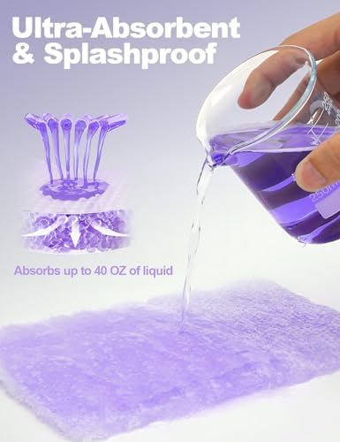 50 Forros Desechables para Comoda de Noche con Almohadillas Absorbentes - Set de 50 Bolsas, 50 Almohadillas y 100 Guantes, Aroma a Lavanda, Ajuste - imagen 4