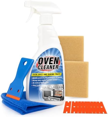 Kit de Limpiador para Estufas y Hornos Erigathe, Incluye Herramienta de Limpieza, Cuchilla, Raspador y 1 Almohadilla para Manchas Difíciles - Uso en - imagen 1