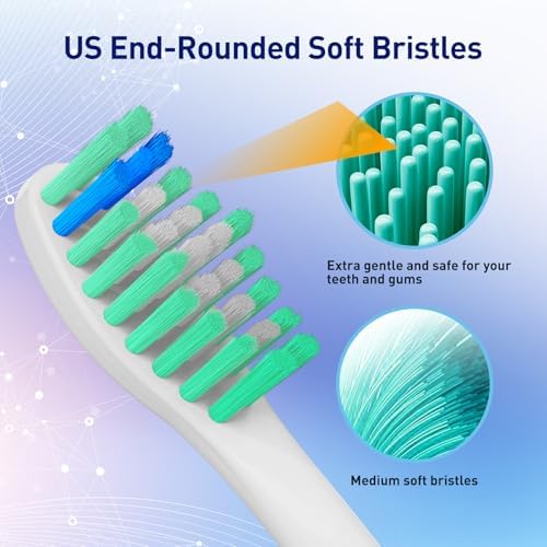 Cabezas de cepillo de repuesto compatibles con Philips Sonicare HX7022 HX7023 Essence E-Series - Refills para HX5610, 6 piezas - imagen 2