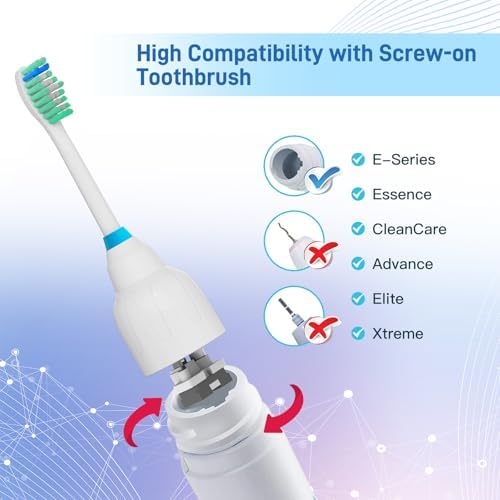 Cabezas de cepillo de repuesto compatibles con Philips Sonicare HX7022 HX7023 Essence E-Series - Refills para HX5610, 6 piezas - imagen 3
