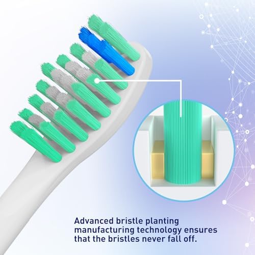 Cabezas de cepillo de repuesto compatibles con Philips Sonicare HX7022 HX7023 Essence E-Series - Refills para HX5610, 6 piezas - imagen 5