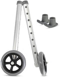 Kit de Reemplazo Universal Healthline para Andadores de 1” – Ruedas de 5” con Patines Traseros – Incluye 2 Ruedas Fijas y 2 Patines – Rodaje Suave en - imagen 1